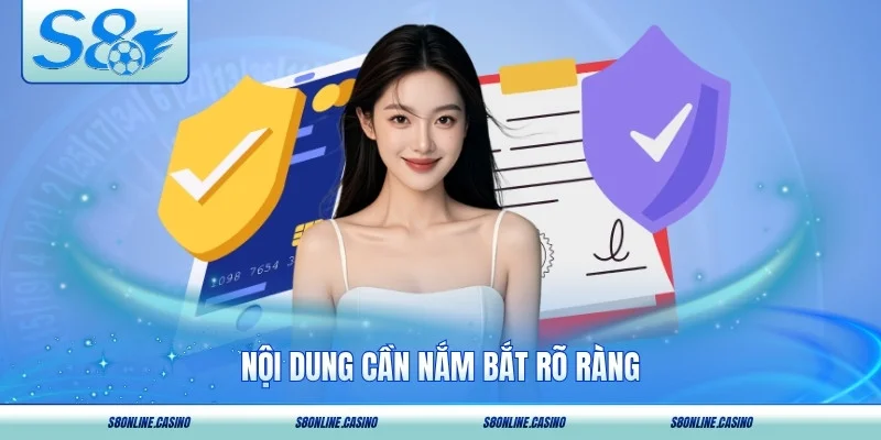 Nội dung cần nắm bắt rõ ràng