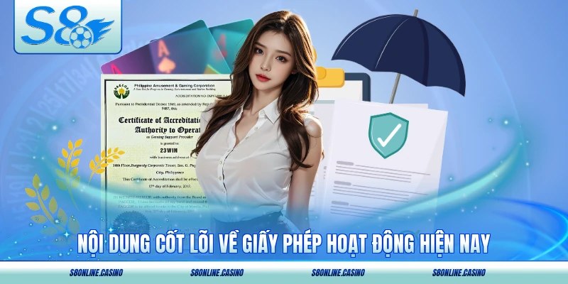 Nội dung cốt lõi về giấy phép hoạt động hiện nay